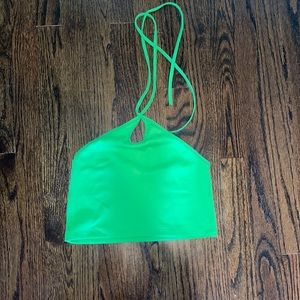 Zara Keyhole tie around the neck top